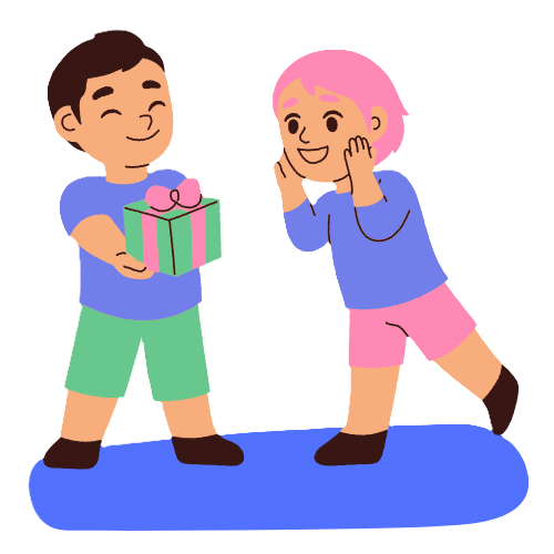 Gift Giving Illustration